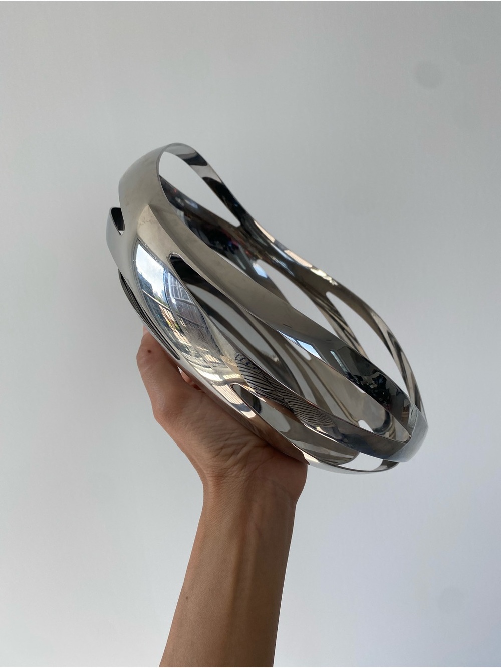 Georg Jensen Cobra bread and fruit basket - stainless steel